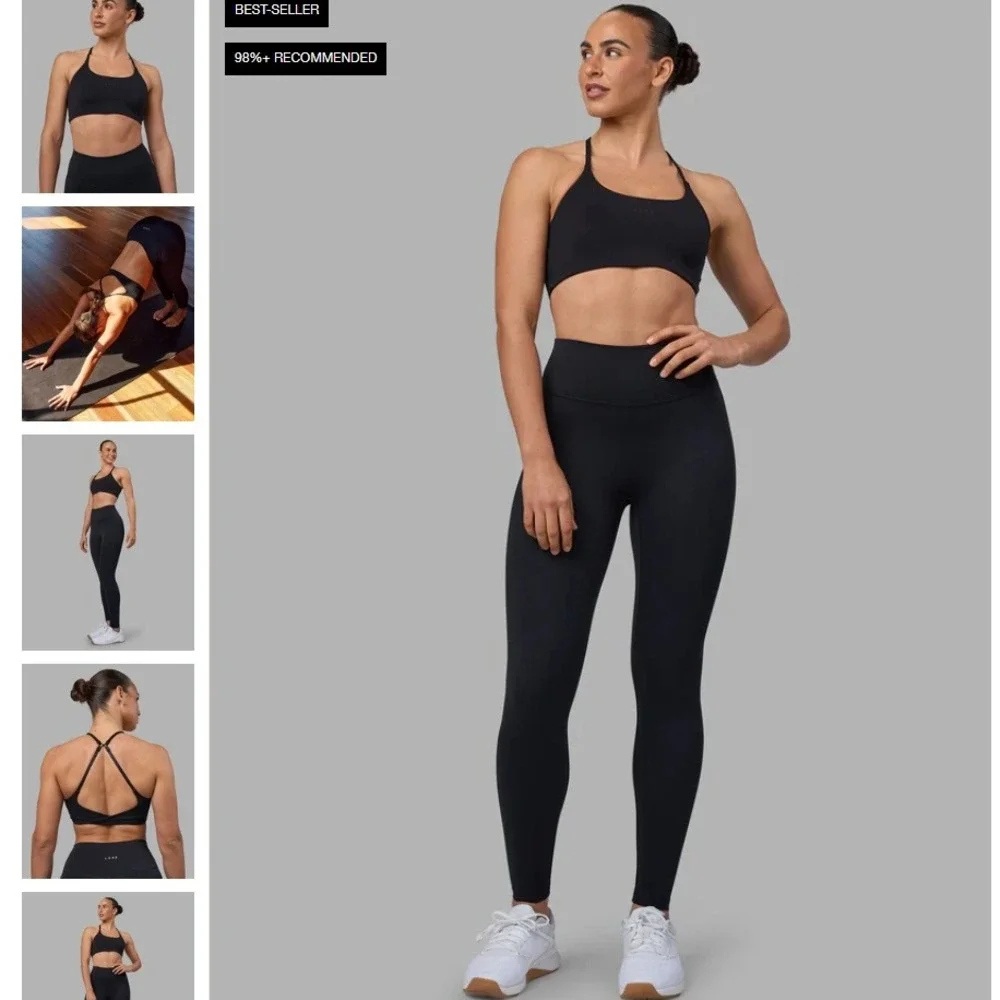 LSKD Twist Sports Bra Black Adjustable Straps Women's Size XS NWT NEW